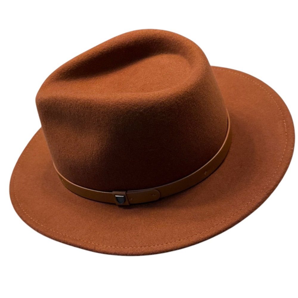 NWOT Brixton Messer Packable Wool Fedora
Caramel Unisex Size Large